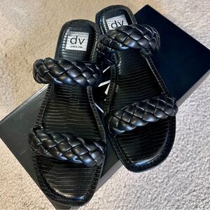 Dolce Vita Jocee Double Braided sandal slide sz 9